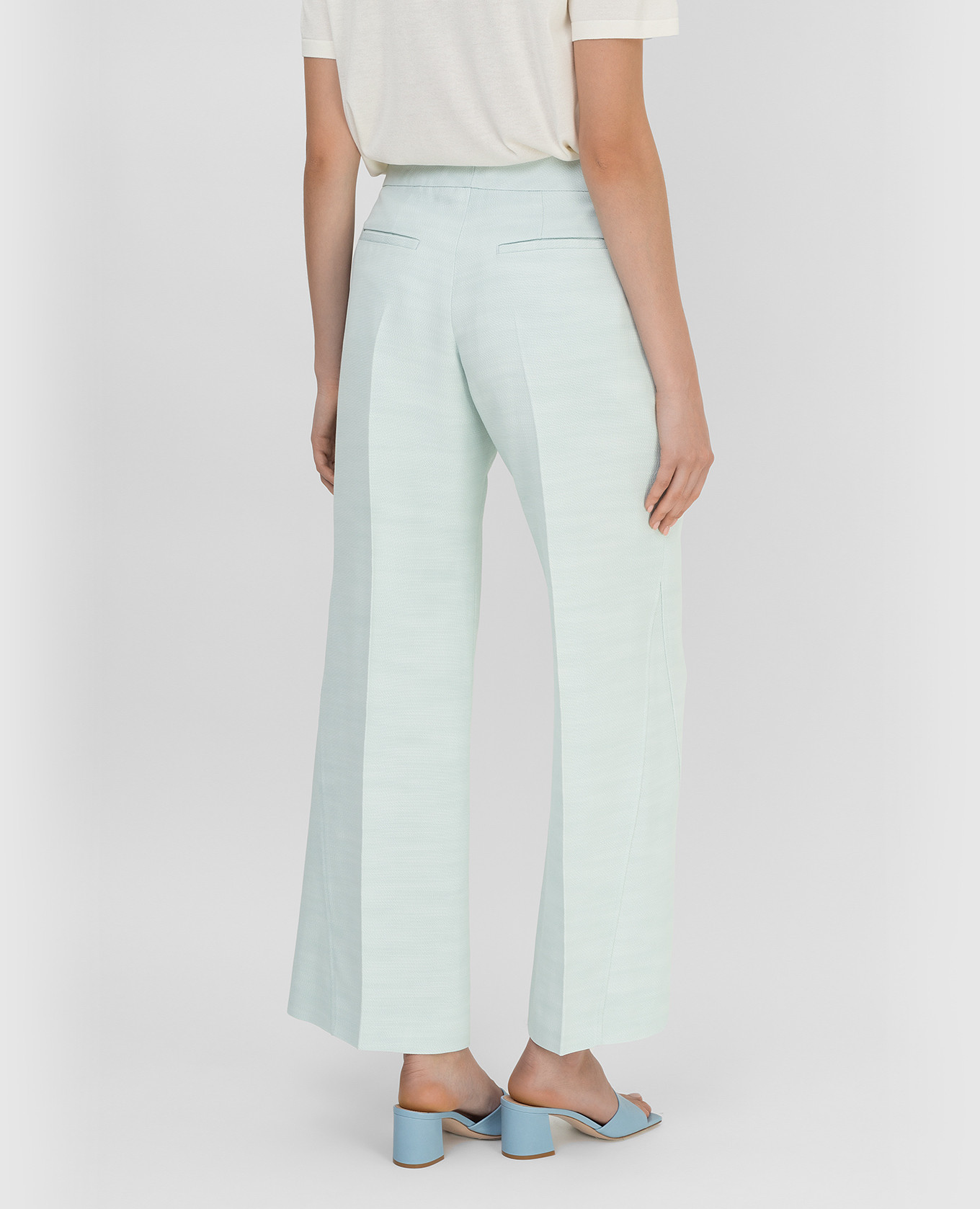 

Mint cropped trousers Jil Sander, Green