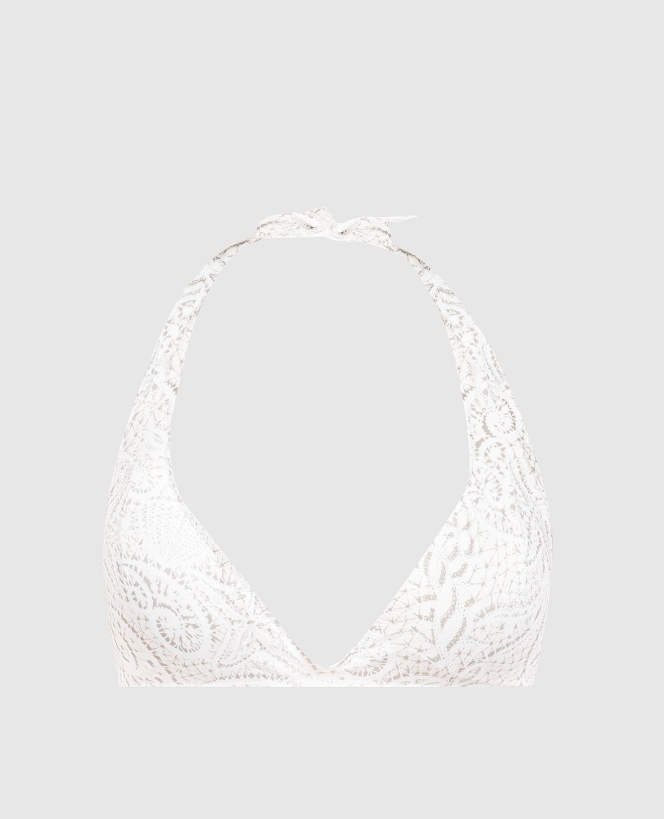Beige bodice from like swimsuit in a print vilebrequin