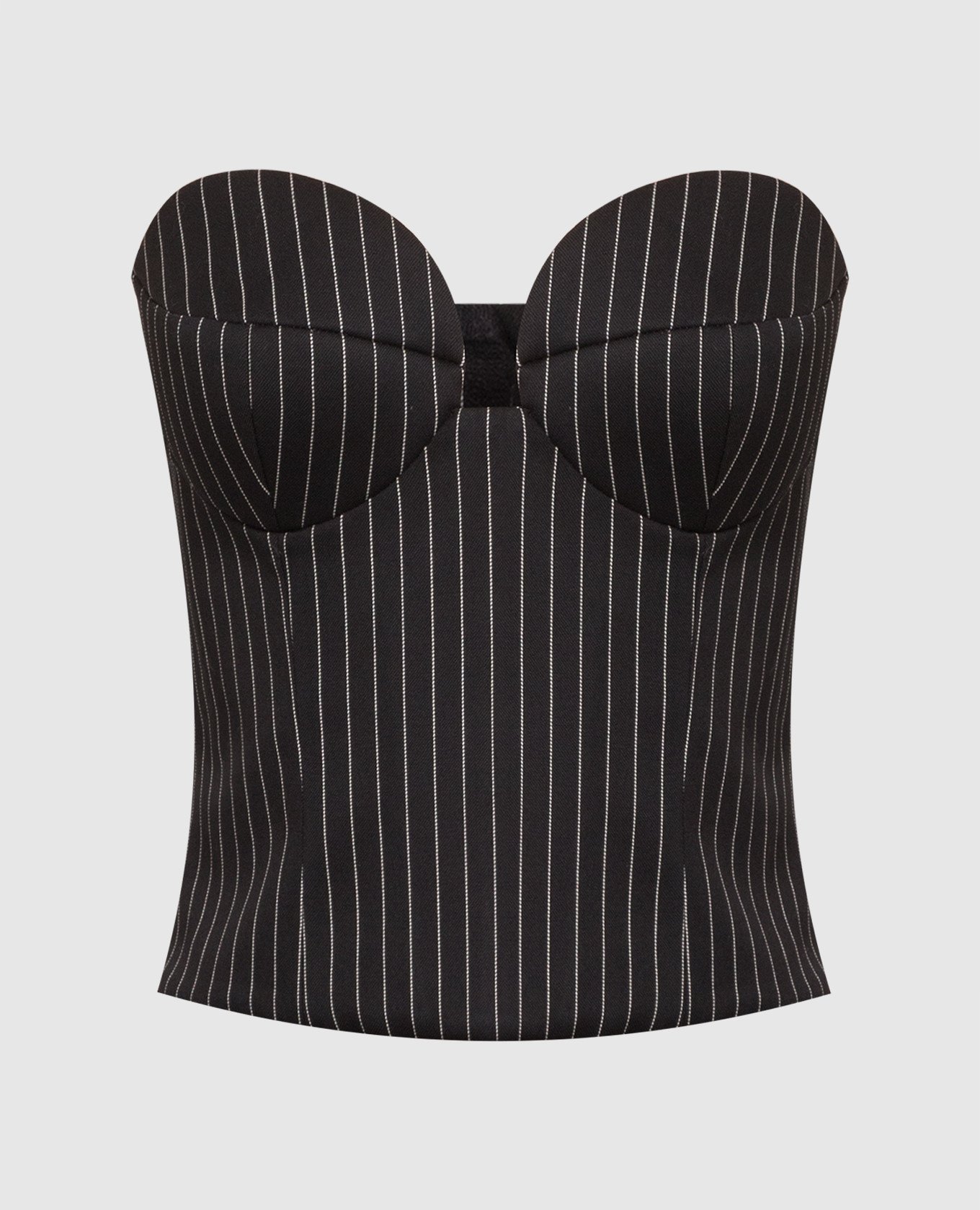 

Black striped wool corset Magda Butrym