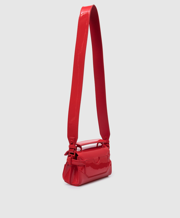 Balmain B Buzz 19 red patent leather crossbody bag BN0AE842LVRL buy with Romania delivery at Symbol