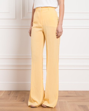 Max Mara Sportmax Persia yellow flared pants PERSIA