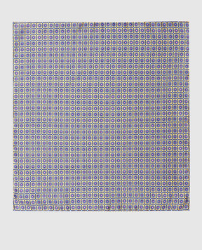 Stefano Ricci Children's silk set of a tie and a scarf in a geometric pattern YDX29003