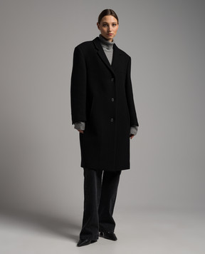 The Row Black straight cut Ardon coat 7569W1439