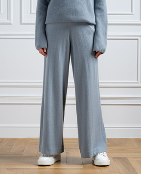 COLOMBO Blue cashmere pants MA04257226KI