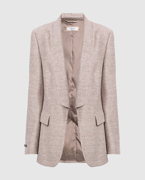 Peserico Beige jacket with lurex S01400J003169