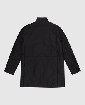 Stefano Ricci Children's black jacket with logo embroidery YDJ0400030MA0023