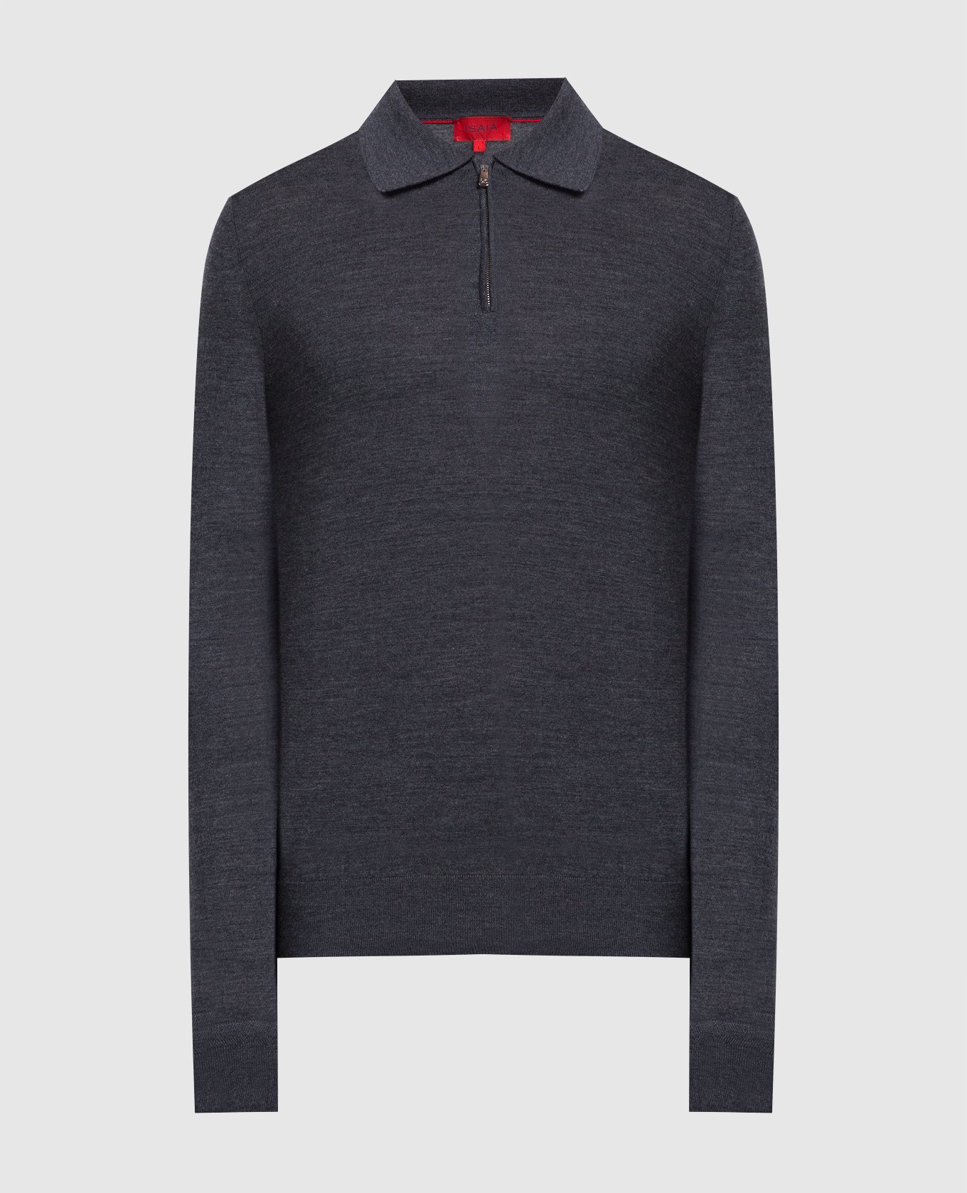 

Gray wool polo shirt ISAIA, Grey