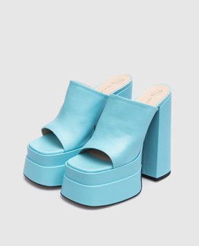Babe Pay Pls Light blue leather sandals 2249076069