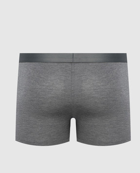 Zimmerli Pureness gray logo boxer briefs 7001343