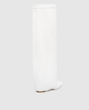 Babe Pay Pls White leather boots with lighting 5139522301