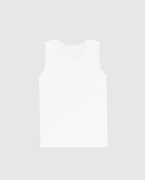 LA PERLA Children's white t-shirt with logo 51305814