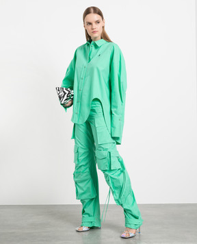 The Attico Green Cargo Fern 231WCP95C052