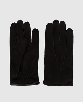 MooRER Black leather gloves Halvard-nk HALVARDNK