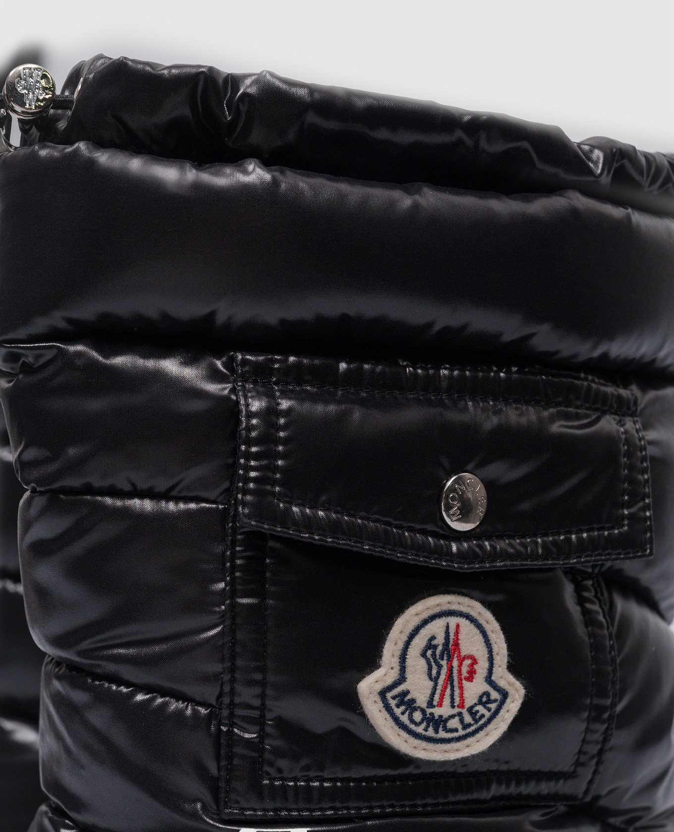 Gaia Logo Moonboots in Black Moncler 5