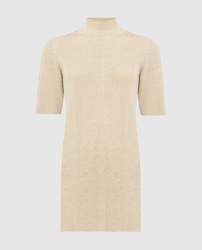 The Row Cassiopea beige ribbed golf 5690Y160