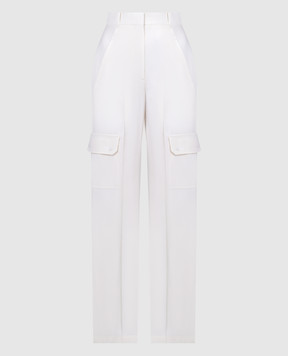 Alexander McQueen White wool cargo pants 784960QJAAC
