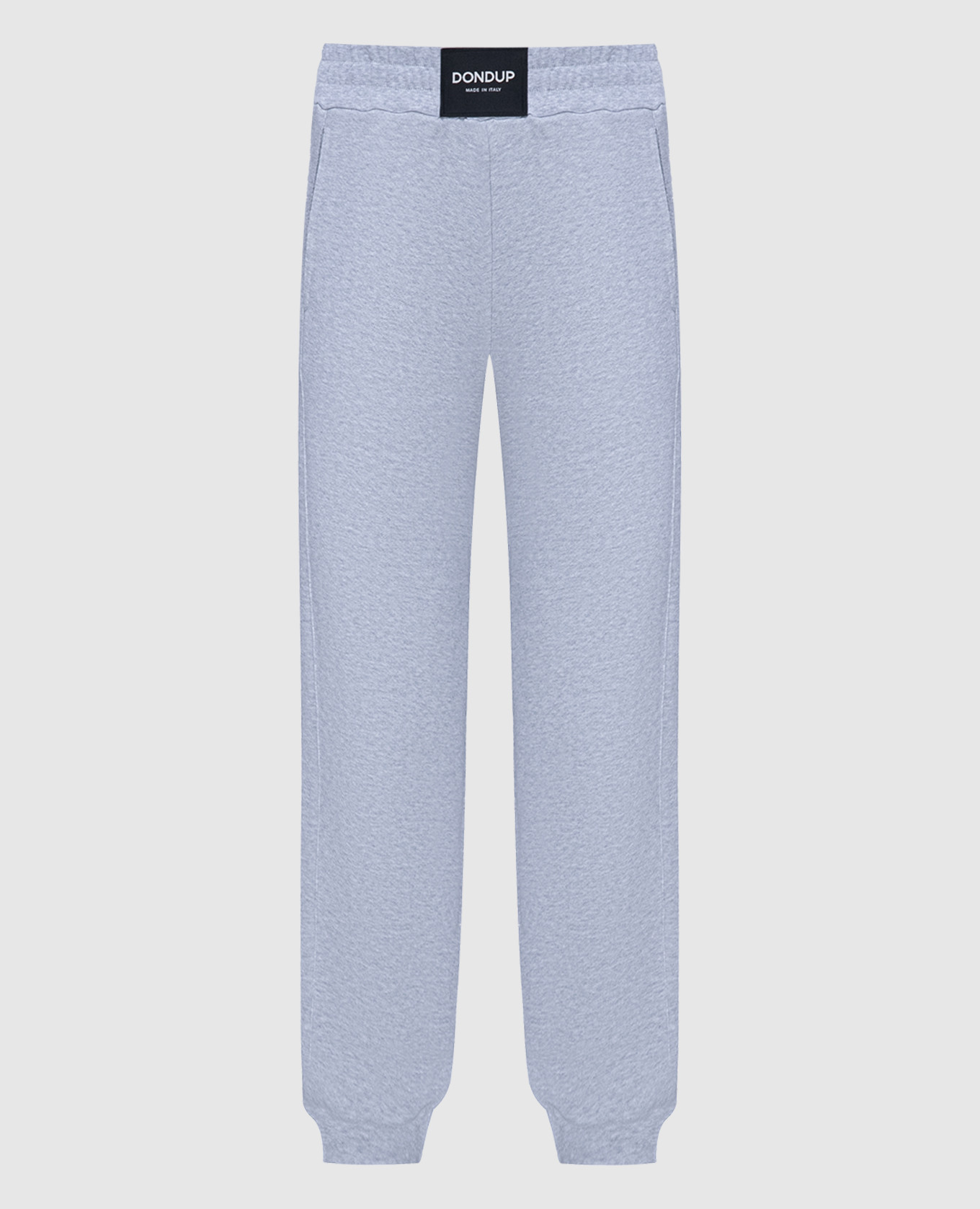 

Gray melange logo patch joggers Dondup, Серый