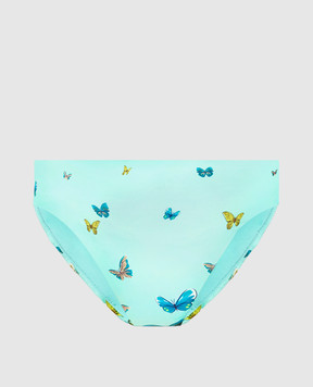 Vilebrequin Blue panties from the Lake swimsuit in a print LAKC3H30