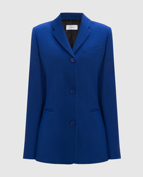 Off-White Blue jacket with logo embroidery OWEF115F23FAB001