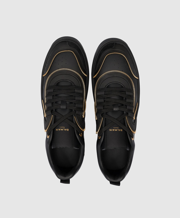 Balmain - Black leather sneakers B-Skate AM1VI292LRTZ - shop with
