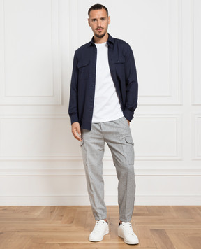 Brunello Cucinelli Gray wool cargo ME258H0640