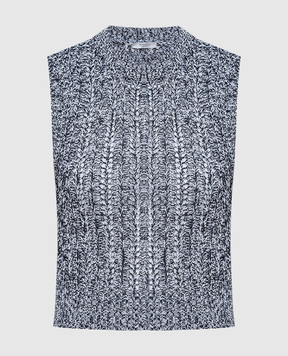 Peserico Gray vest with sequins S98122F059110B