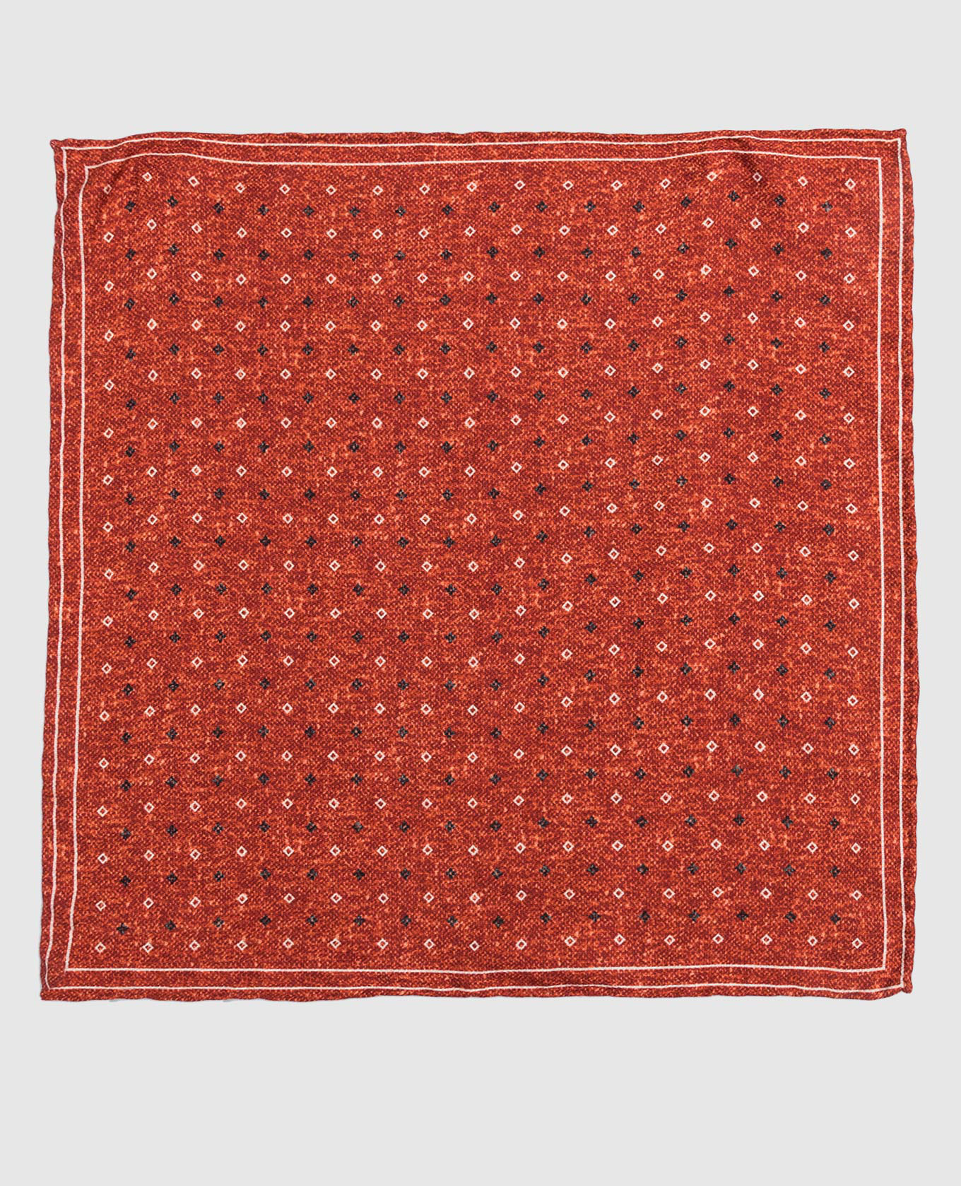 

Patterned reversible silk scarf Brunello Cucinelli, Orange