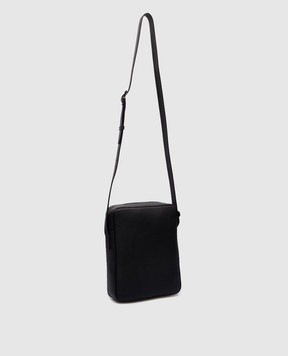 Serapian Black leather bag with logo SRCCHMML679919Y001