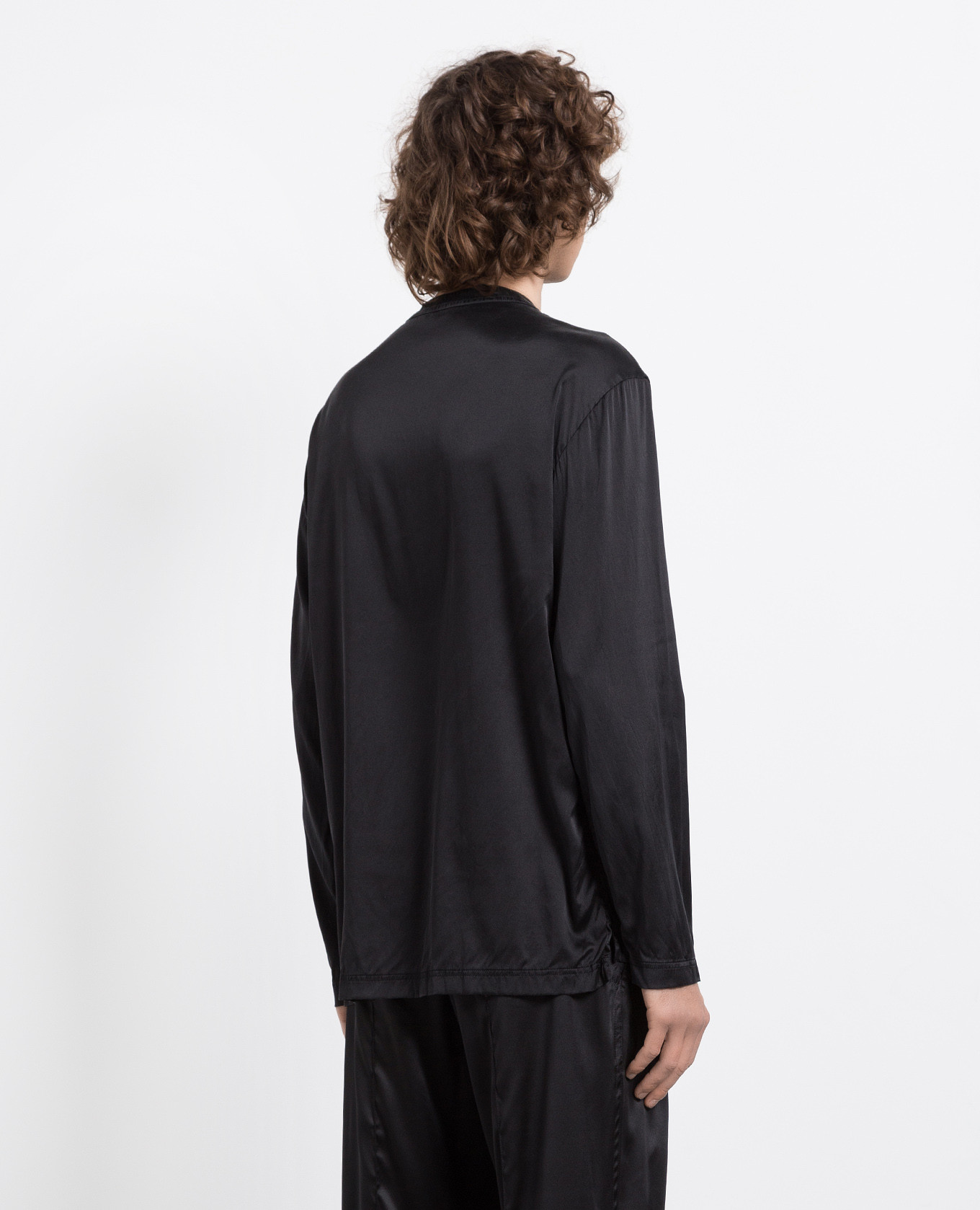 

Black silk pajama shirt Tom Ford