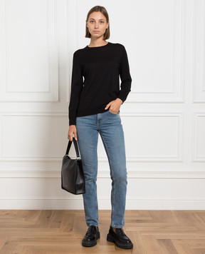 Babe Pay Pls Black wool, silk and cashmere jumper MD9441318410R