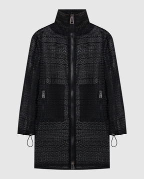 Ermanno Scervino Black openwork coat D440D323YUE