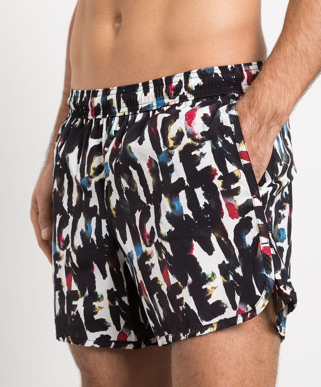 Alexander McQueen - Swim shorts in Watercolor Graffiti print