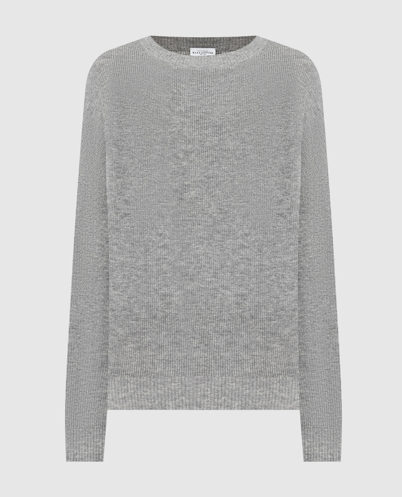 Gray wool and cashmere sweater ballantyne