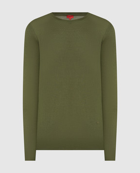 ISAIA Green cashmere and silk jumper MG7239YP002