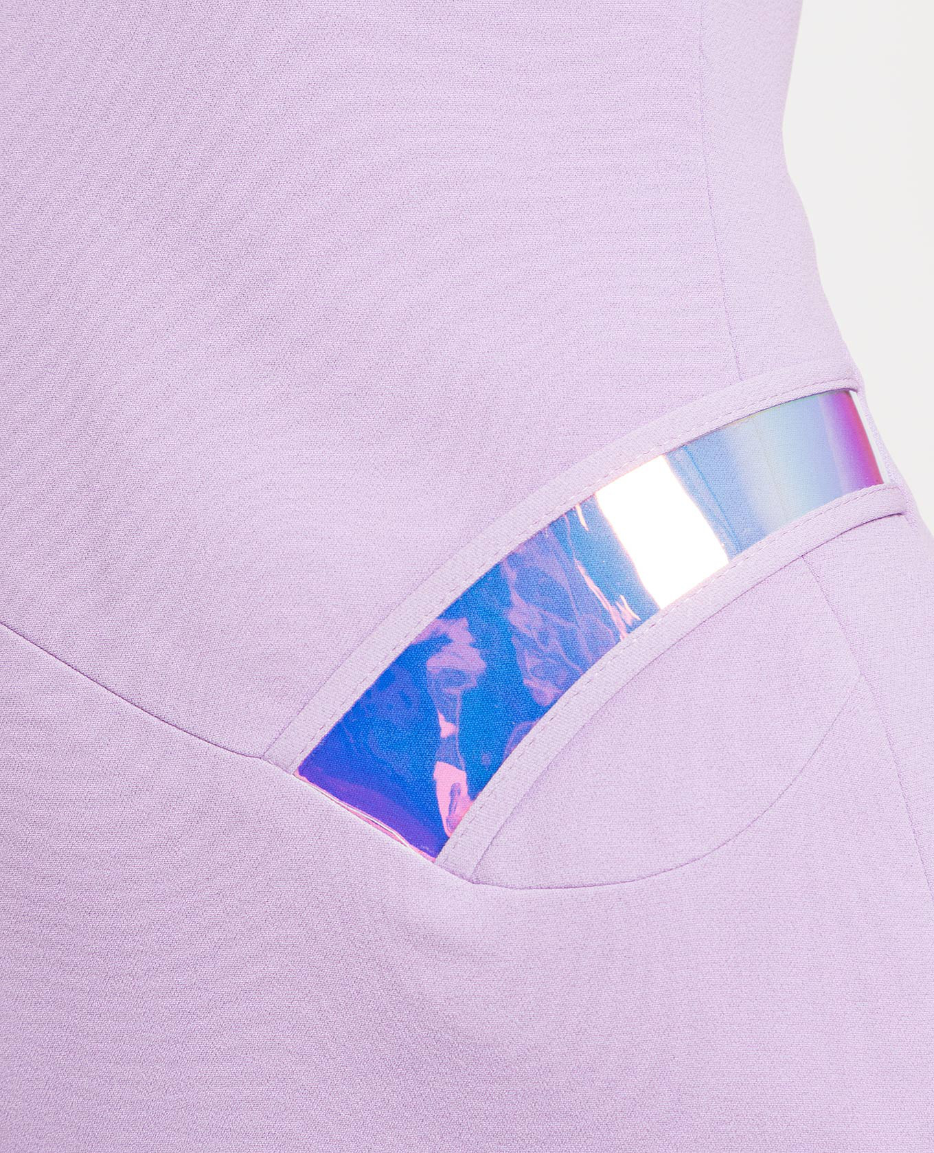 

Violet mini dress with holographic insert David Koma