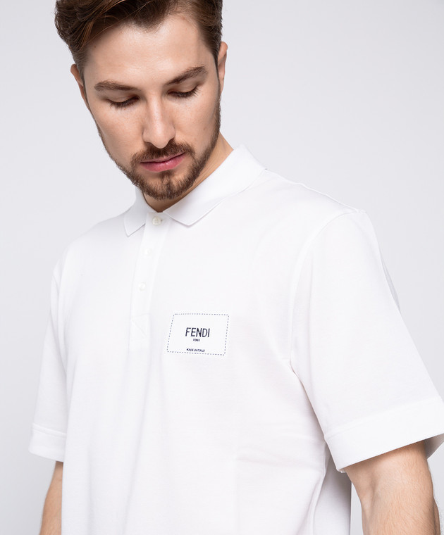 Fendi White polo FY1131A9RP buy with Czech Republic delivery at Symbol