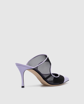 Sergio Rossi Purple Godiva mesh mules B01530MFI366