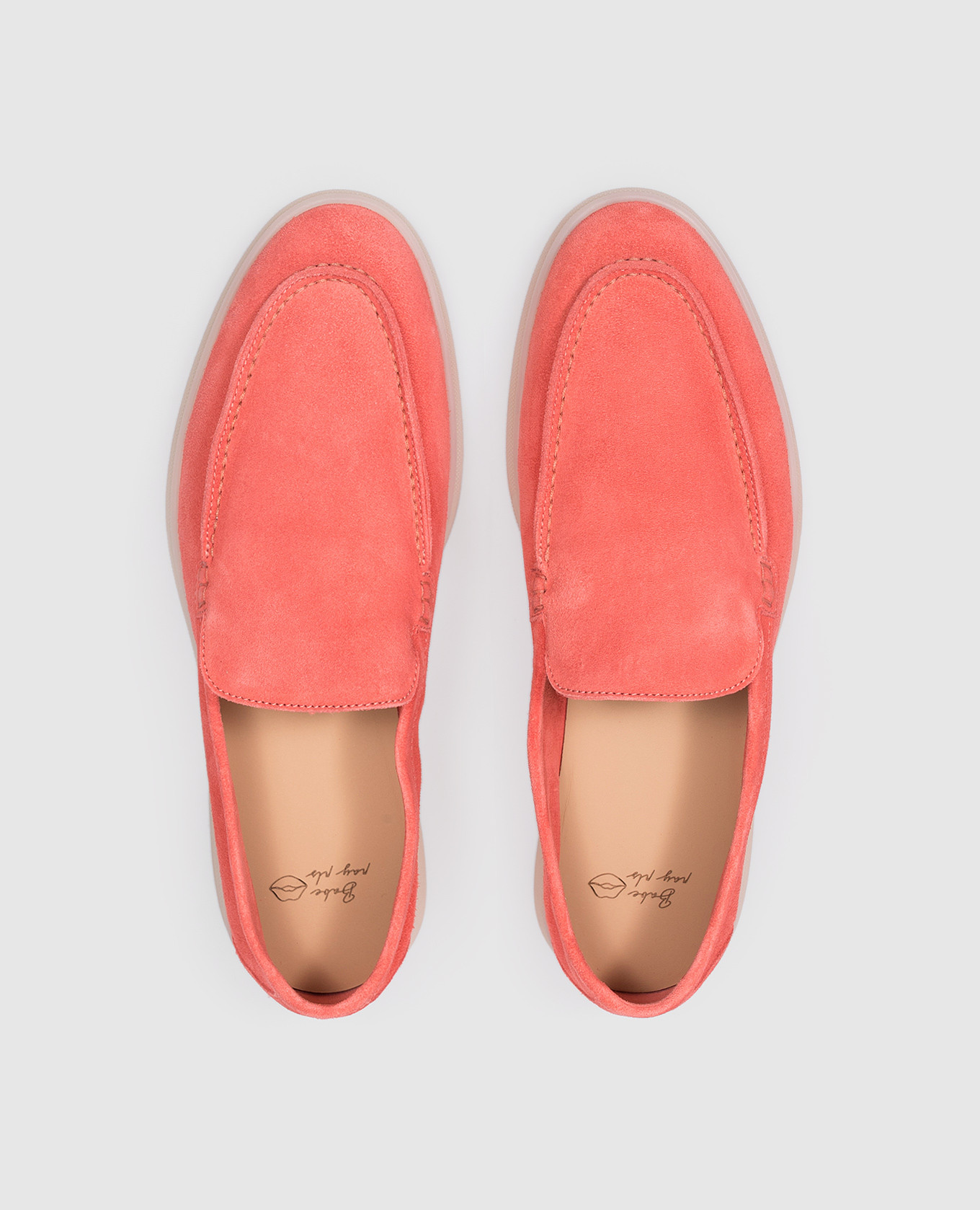 

Pink suede loafers Babe Pay Pls
