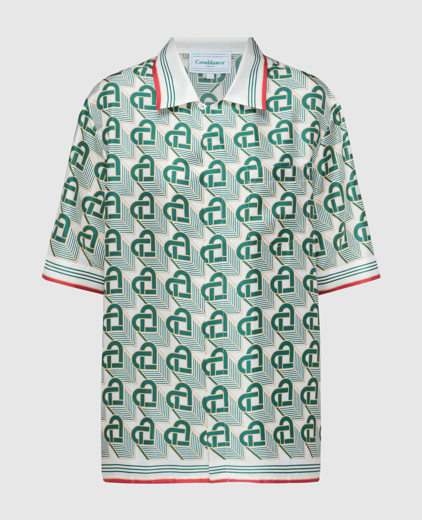 

White Heart Monogram silk blouse Casablanca