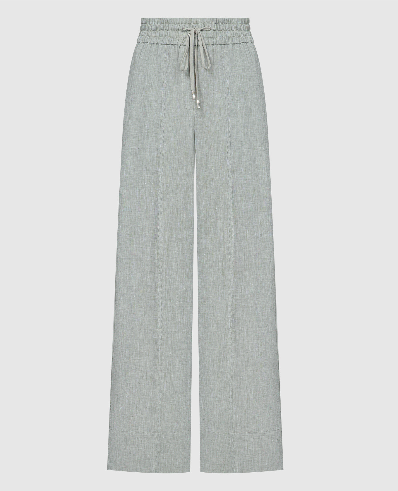 

Green wide linen pants Peserico