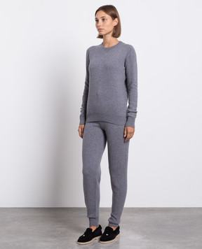Babe Pay Pls Gray cashmere jumper and joggers suit MD9671307341PF