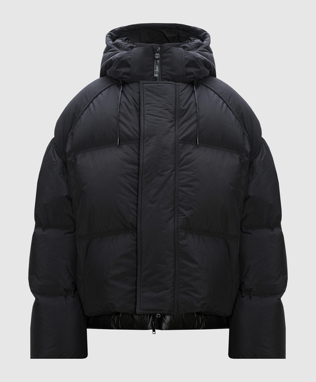 Juun.j - Black down jacket with double construction JC3Y39P61