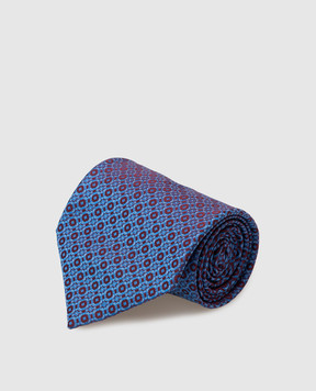 Stefano Ricci Blue patterned silk tie CCXDD44206