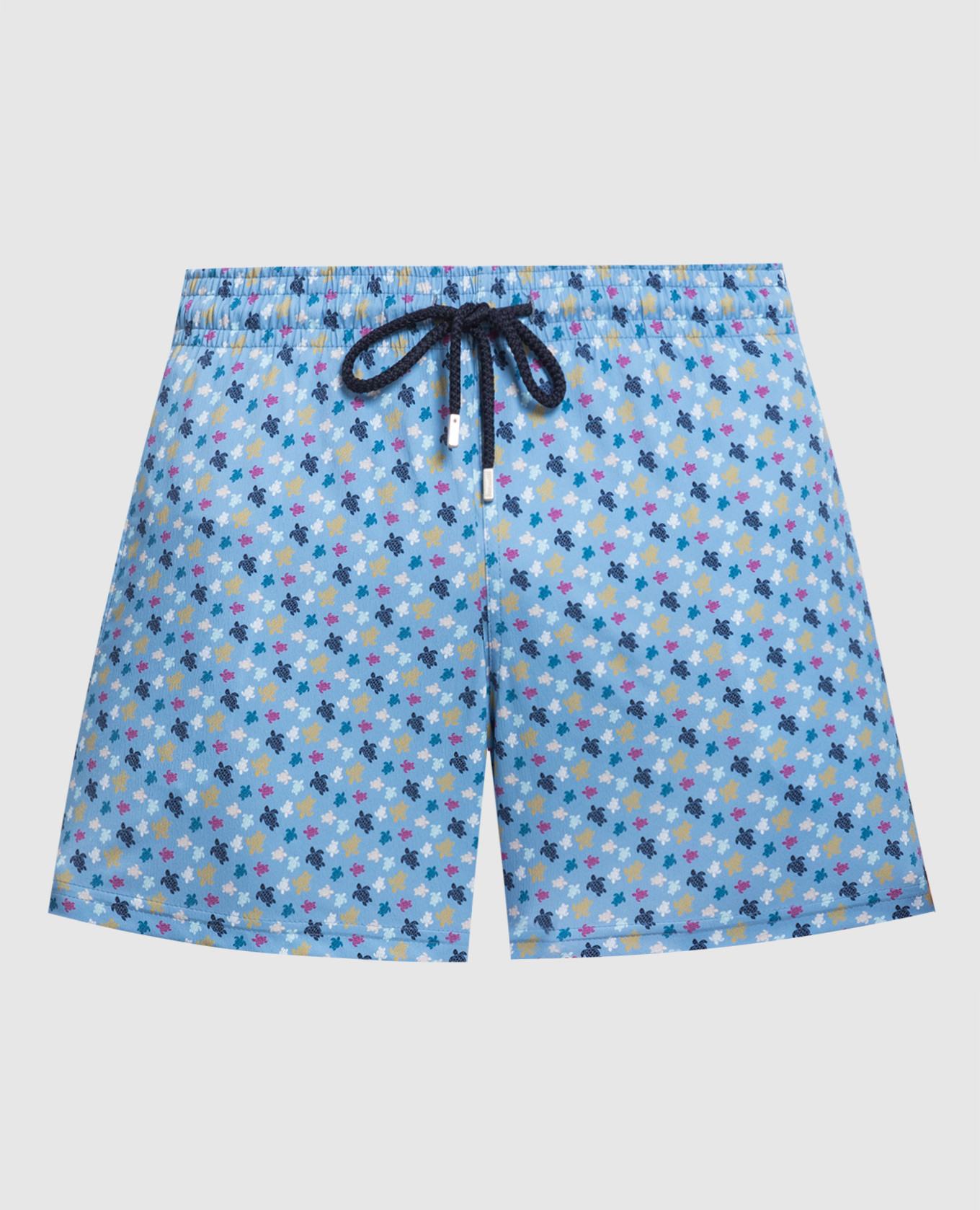 Blue micro tortues rainbow print swim shorts vilebrequin