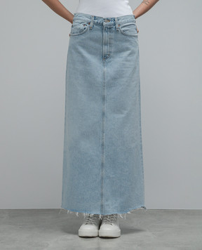 AGOLDE Hilla blue denim skirt A91111141