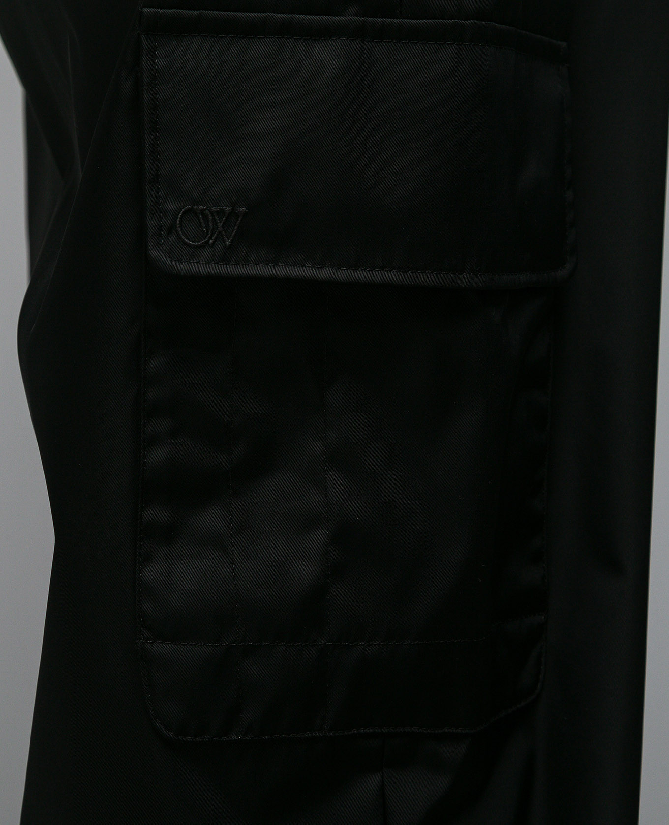 Black cargo pants with OW logo embroidery Off-White 5
