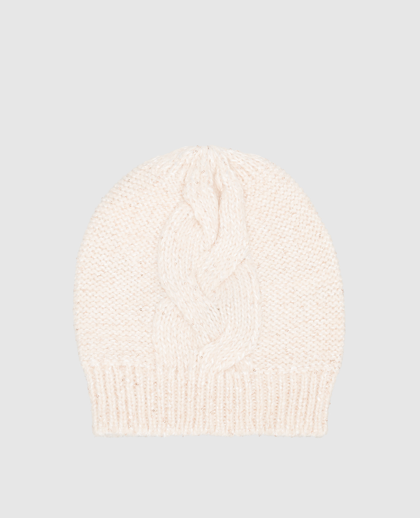 

Beige hat with sequins Peserico