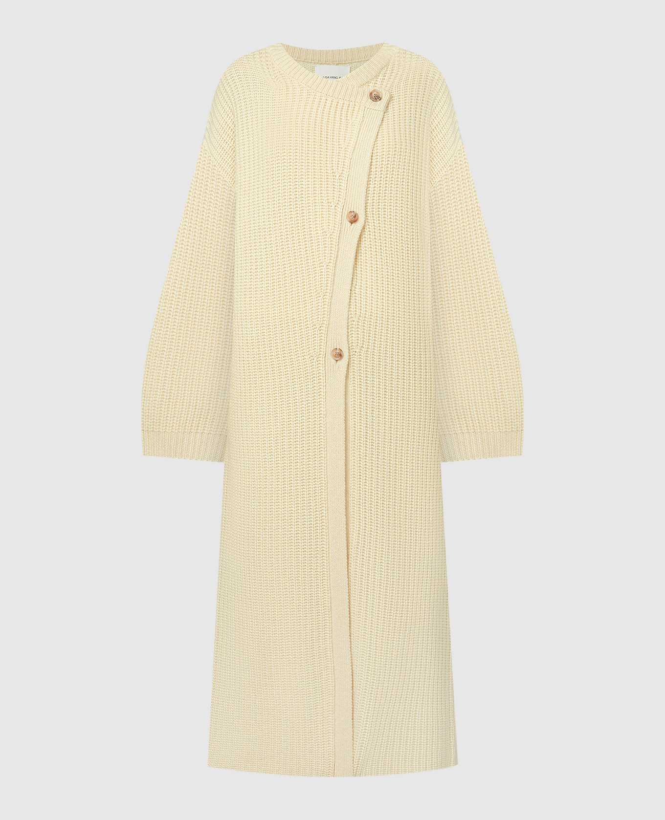 

Elodie Yellow Cashmere Long Cardigan LISA YANG