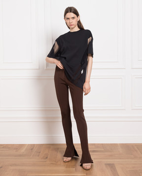 Thierry Mugler Brown flared pants 22W1PA032160B