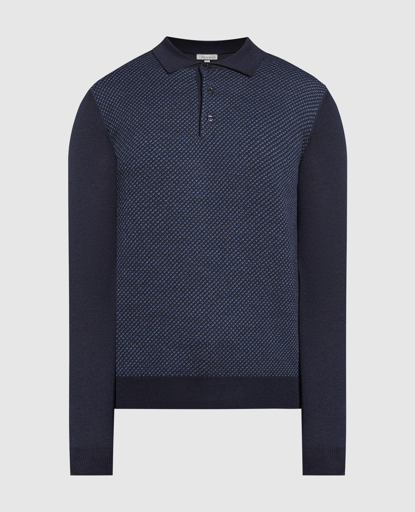 

Blue wool polo shirt Canali